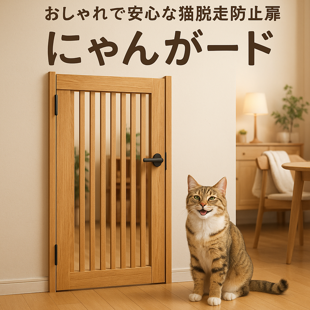 ねこ専用脱走防止扉「にゃんがーど」完全ガイド：保護猫番組でも話題の革新的な猫用ドアの特徴とメリット・デメリット